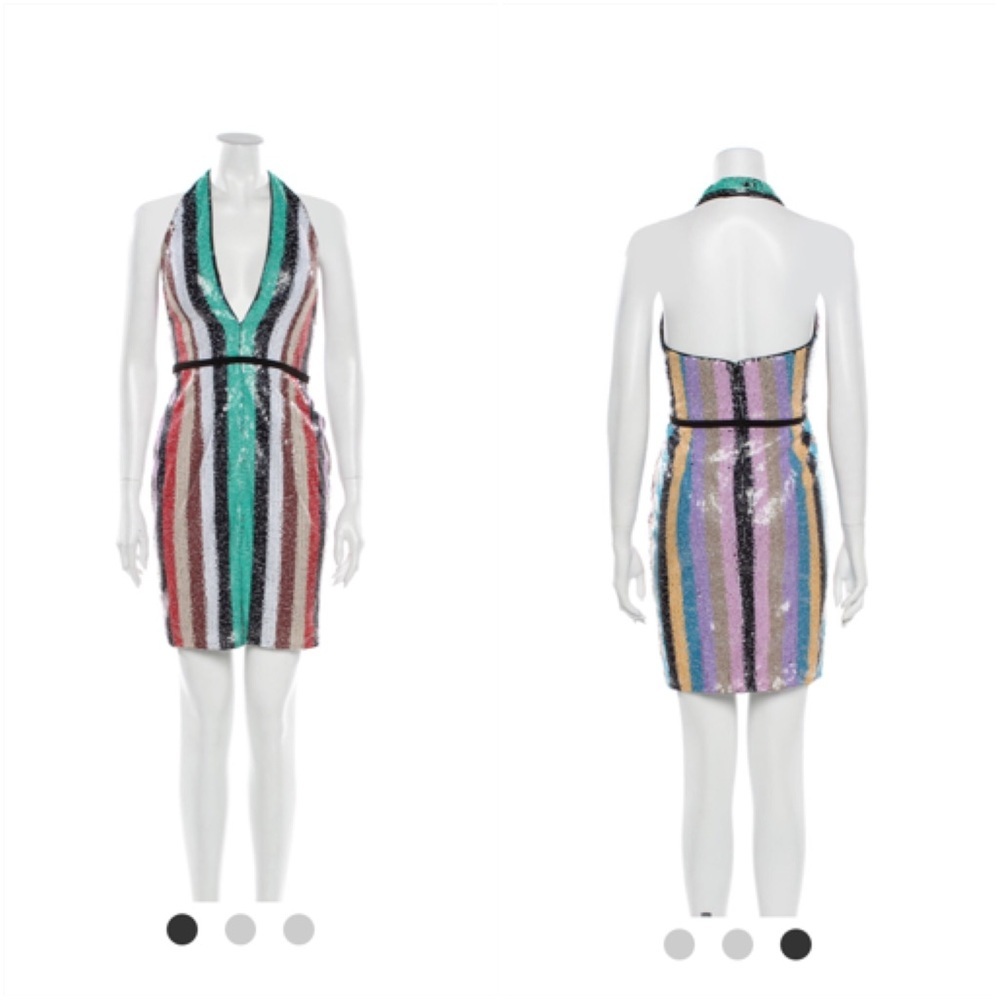 JOVANI Striped Mini Dress - Picture 5 of 12
